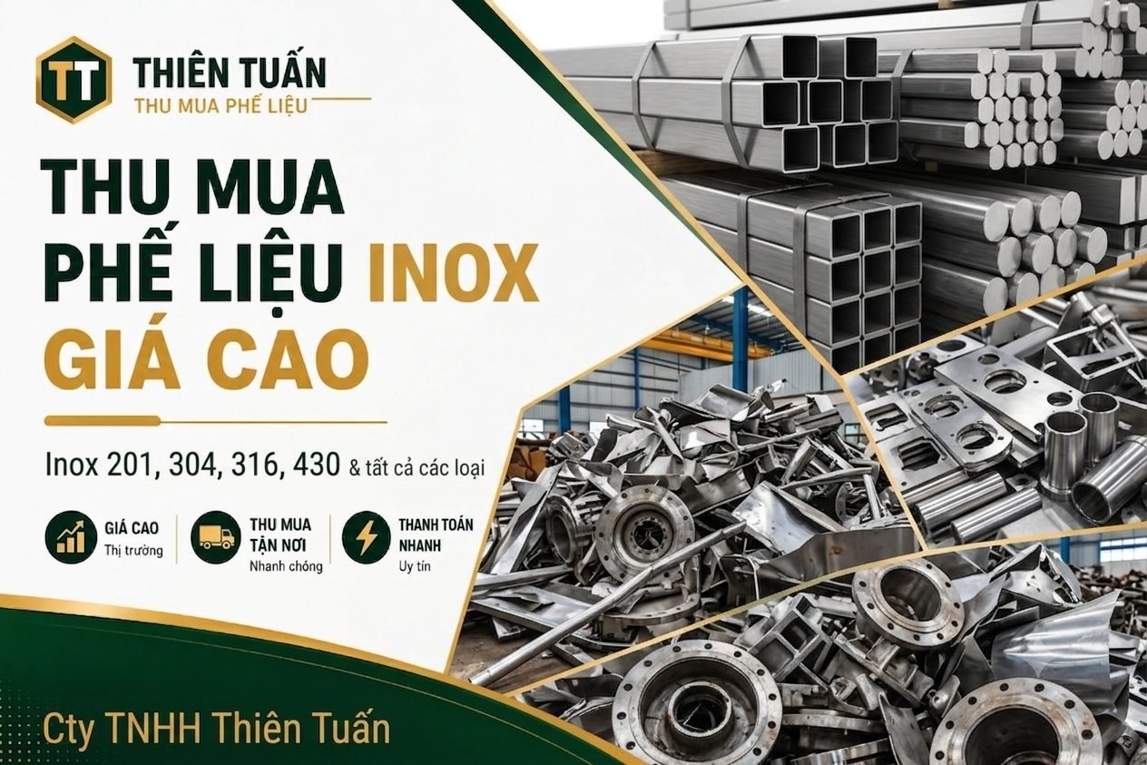 Thu mua phế liệu inox các loại 201-304-316-430
