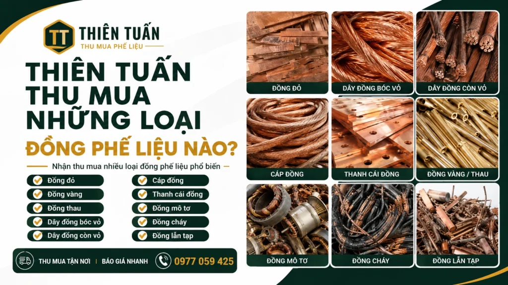 các loại phế liệu đồng