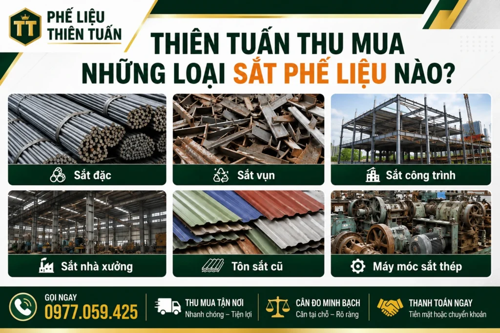các loại sắt phế liệu