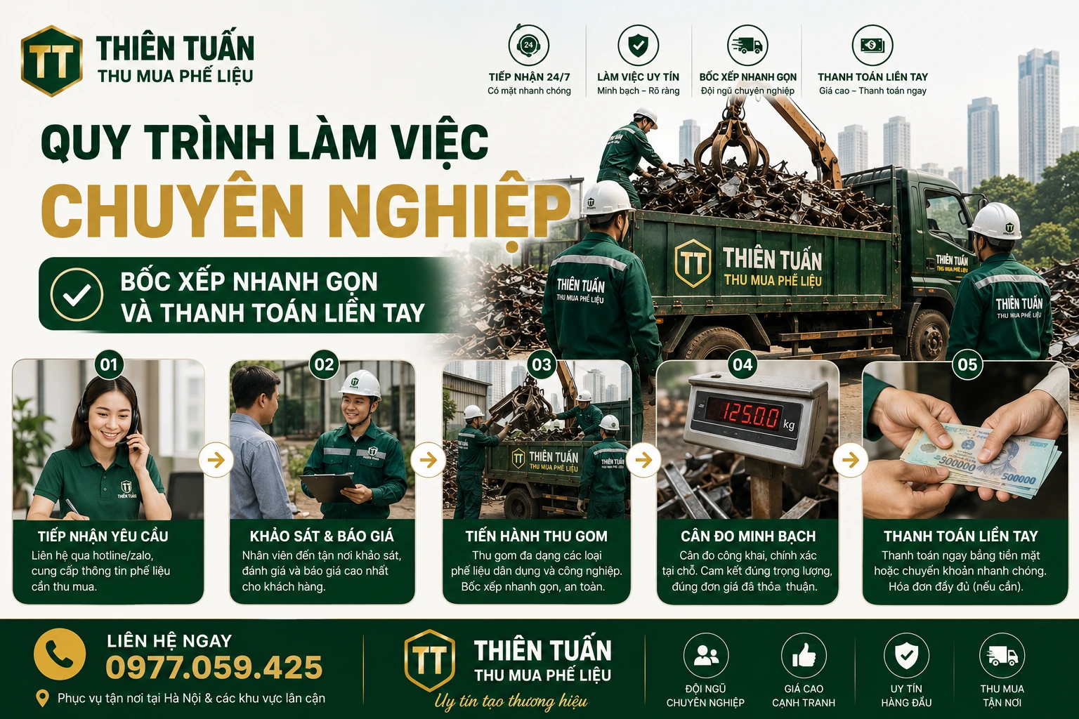 Phạm vi thu mua phế liệu phủ khắp các huyện thị Thanh Hóa